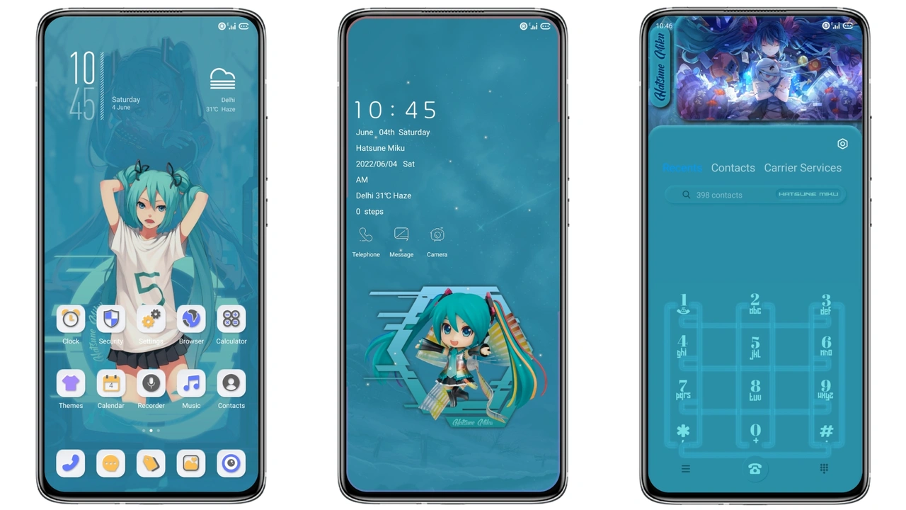 MIKU V12 5 MIUI Theme For Xiaomi And Redmi Devices MIUI Themer