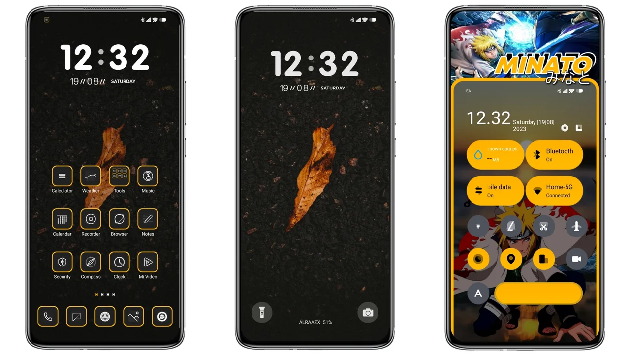 Dark Anime Miui Theme Minato For Xiaomi And Redmi Phones Miui Themer