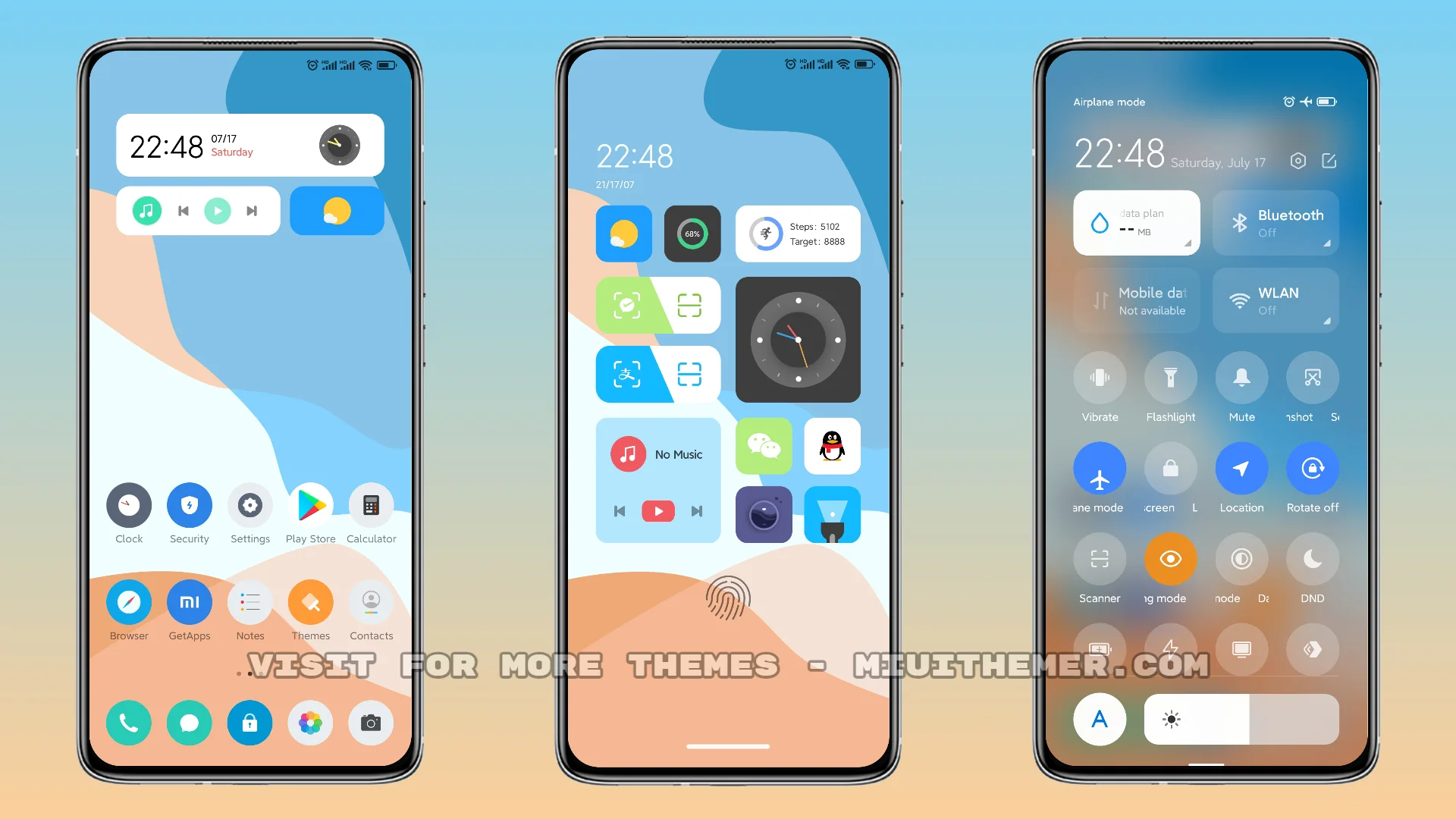 Blue OS MIUI theme for Xiaomi and Redmi devices - MIUI Themer