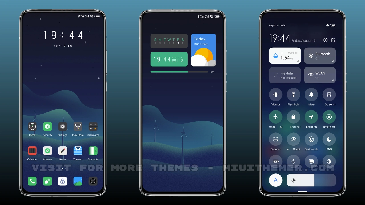 Night Aurora MIUI dark theme for Xiaomi and Redmi devices - MIUI Themer