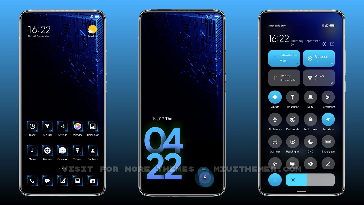 Bluish Oz MIUI theme for Xiaomi and Redmi devices - MIUI Themer