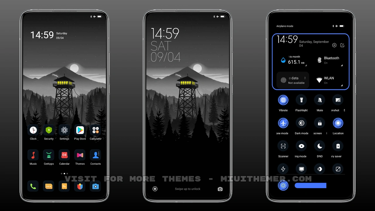 Controll v12 MIUI dark theme for Xiaomi and Redmi devices - MIUI Themer