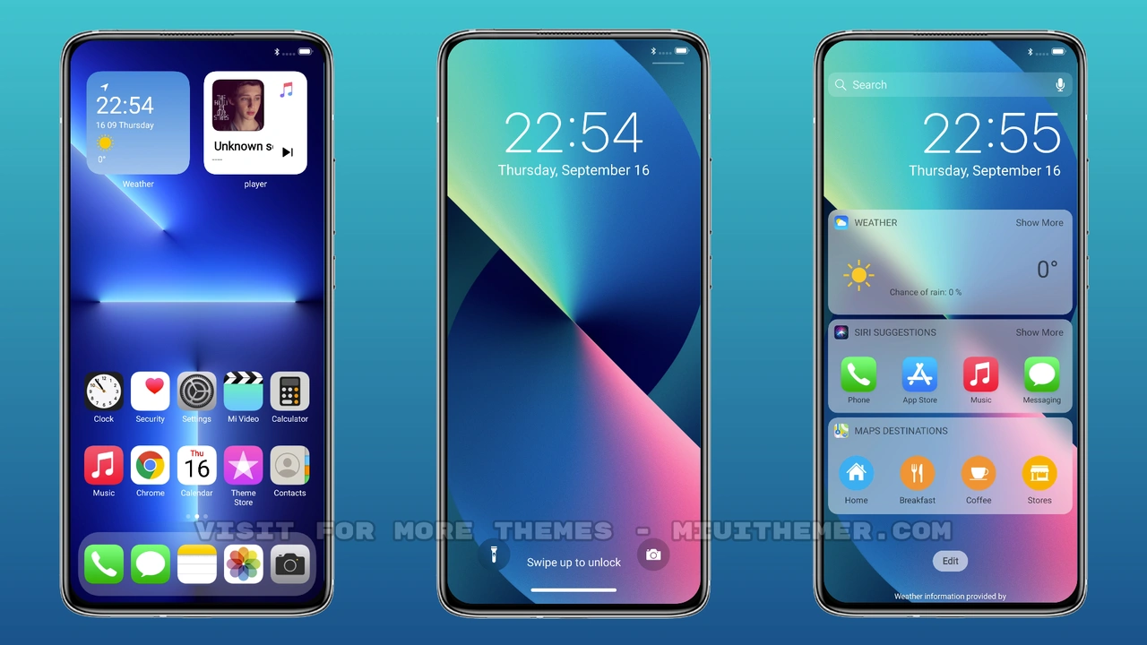 iPhone 13 MIUI theme for Xiaomi and Redmi devices - MIUI Themer
