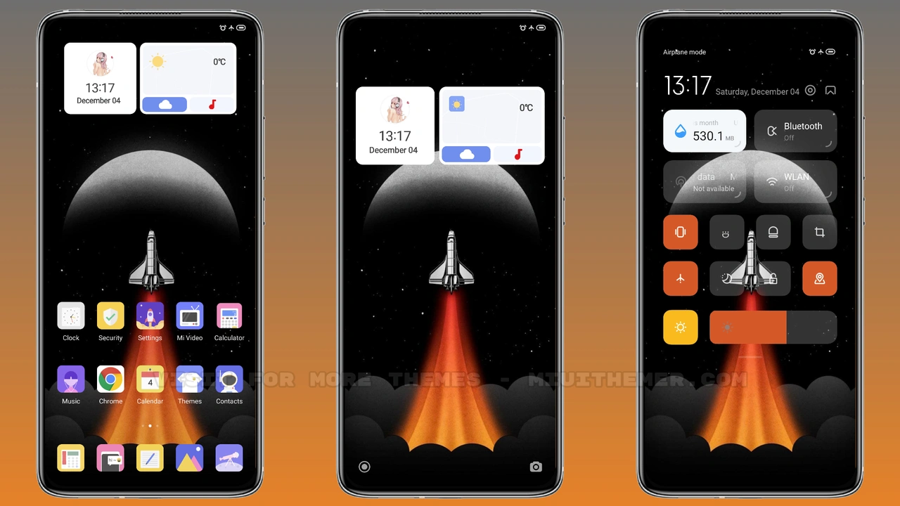 P_Spaceship MIUI theme for Xiaomi and Redmi devices - MIUI Themer