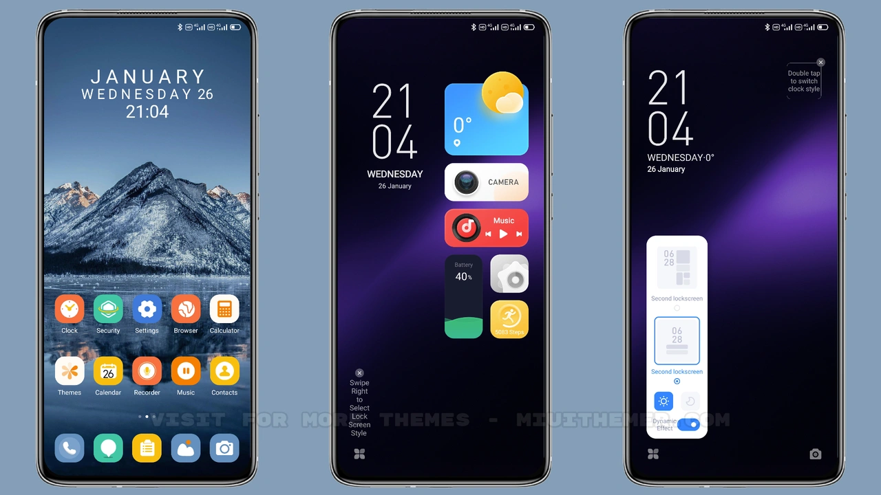 BLUE MOUNTAINS MIUI theme for Xiaomi and Redmi devices - MIUI Themer