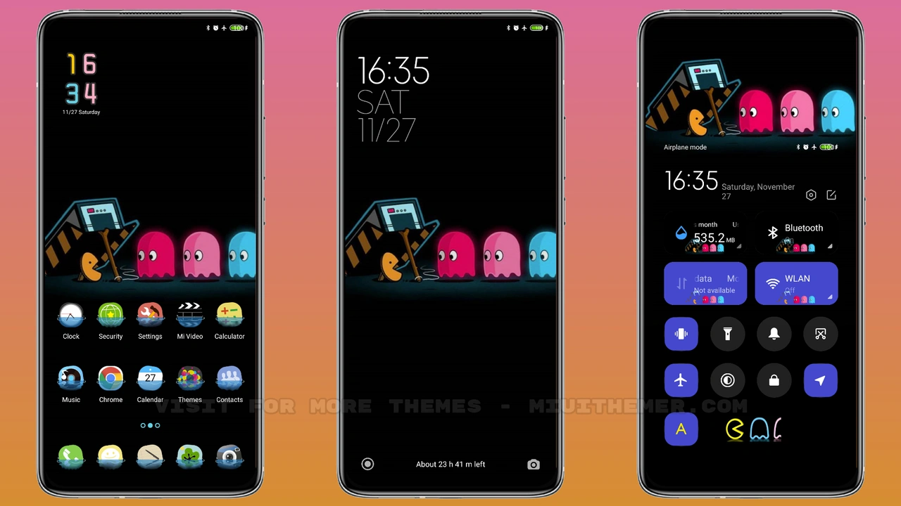 Pac-Man v12 MIUI theme for Xiaomi and Redmi devices - MIUI Themer