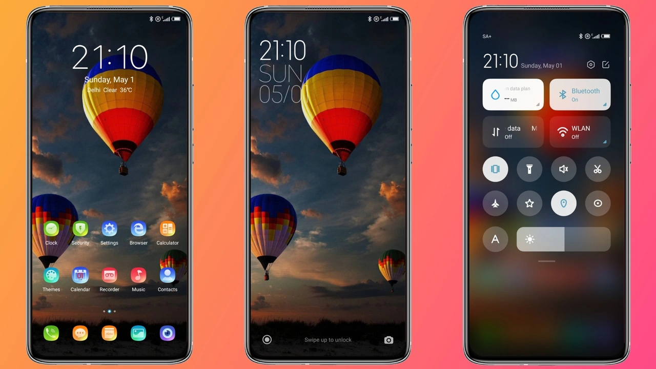 Hot air balloon MIUI theme for Xiaomi and Redmi devices - MIUI Themer