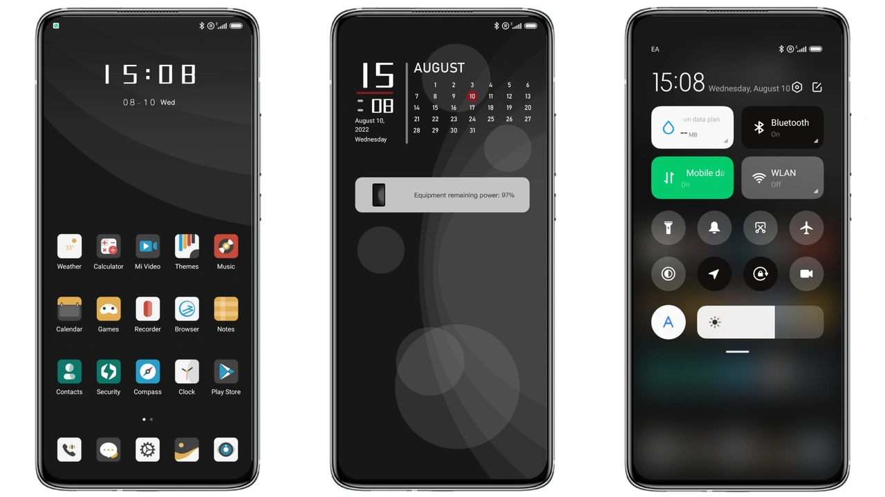 Black Tone MIUI theme for Xiaomi and Redmi devices - MIUI Themer