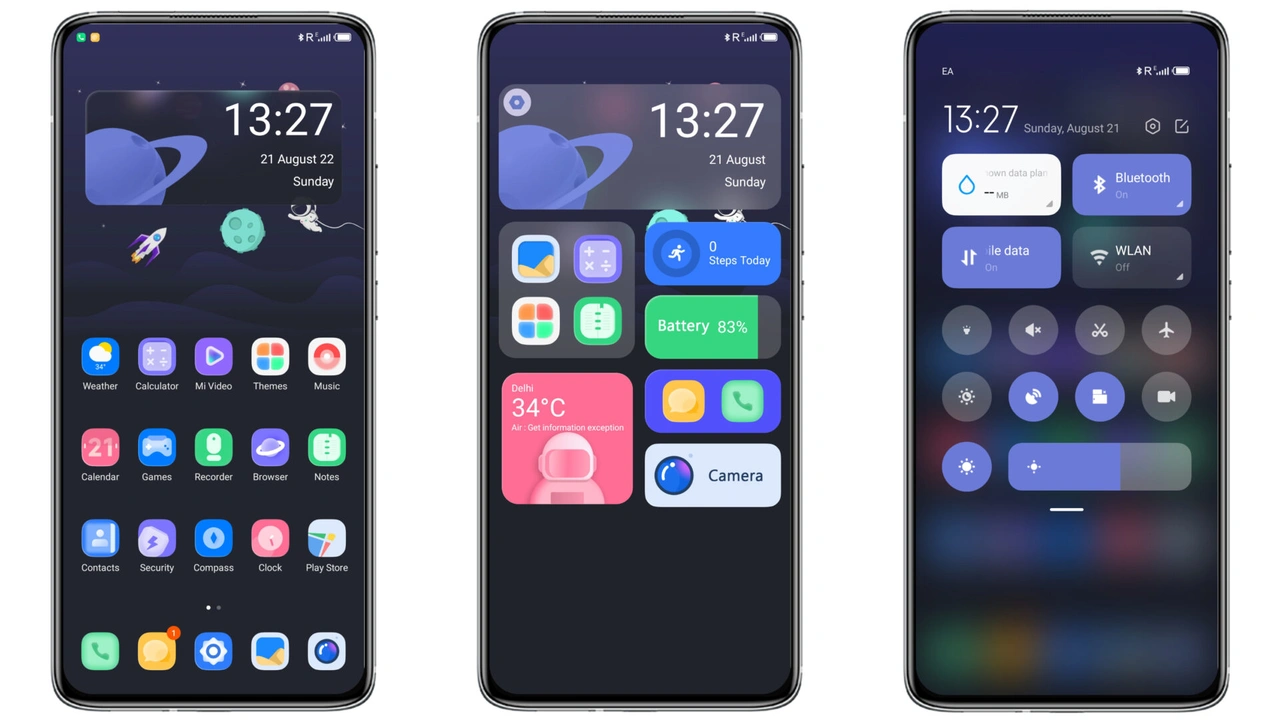 Space Explorer MIUI theme for Xiaomi and Redmi devices - MIUI Themer