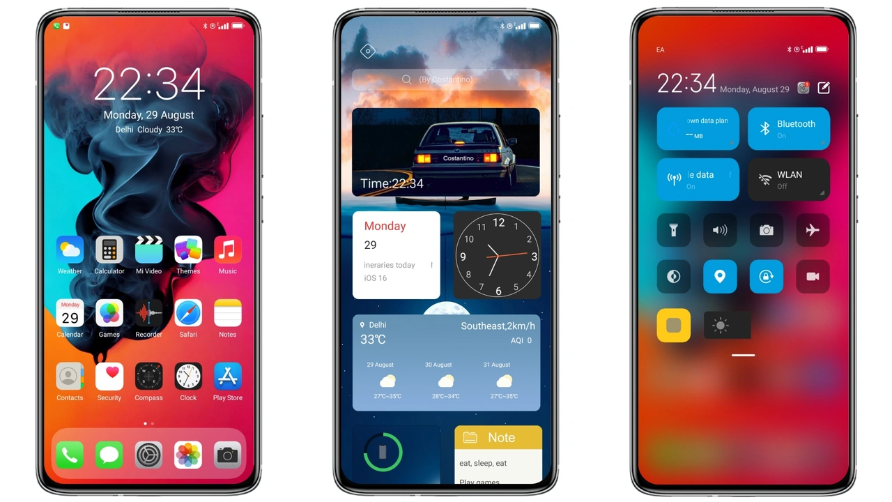 ios 16 theme for redmi note 10 pro