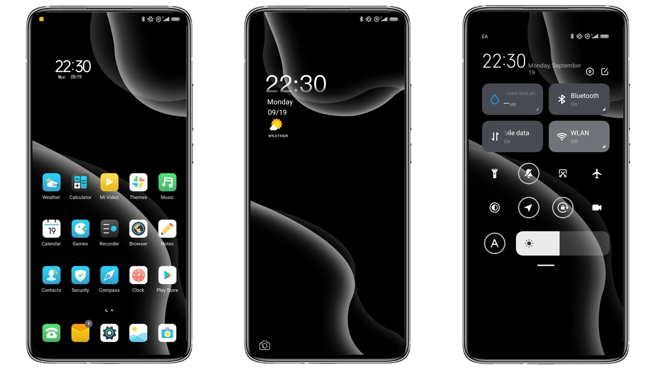 Dark fluid light MIUI theme for Xiaomi and Redmi devices - MIUI Themer