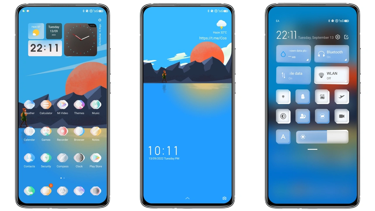 Transparent IZ M13 MIUI theme for Xiaomi and Redmi devices - MIUI Themer