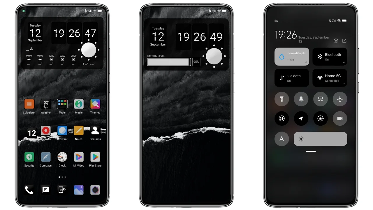 Amazing dark and white MIUI theme BoZOperatingSystem for Xiaomi and ...