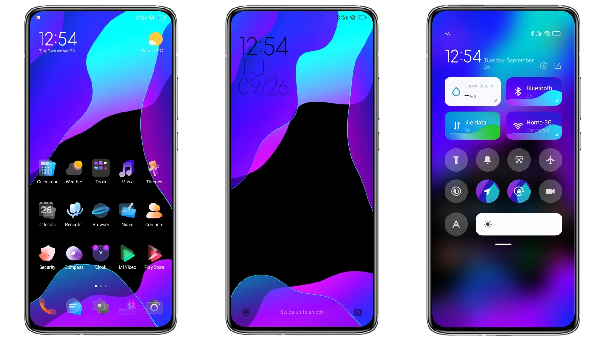 Charming aurora MIUI theme Spectrum for Xiaomi and Redmi phones - MIUI ...