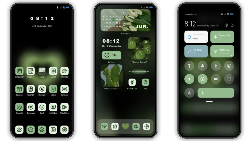 Green Vitality MIUI Theme