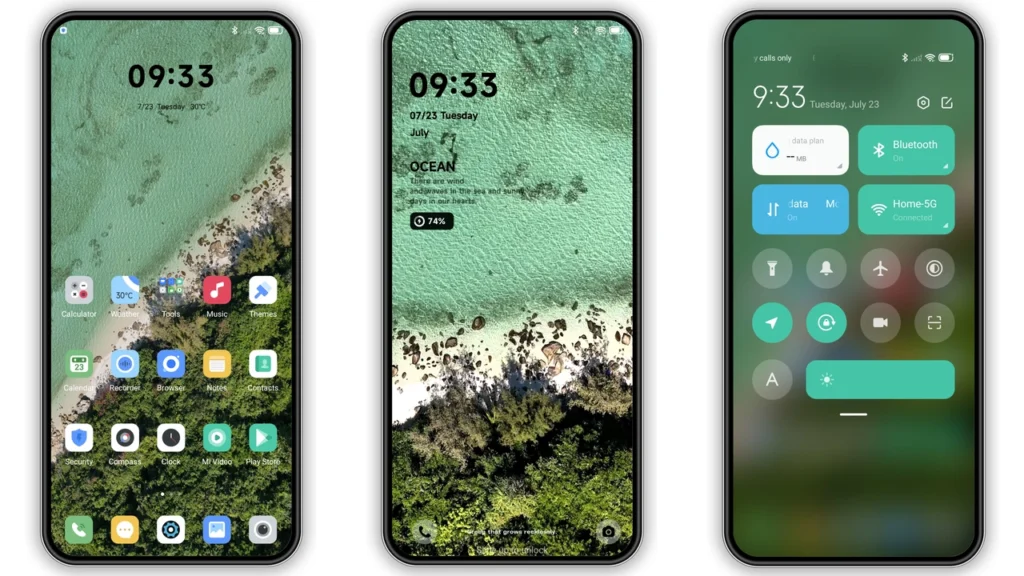 Green Sea MIUI Theme