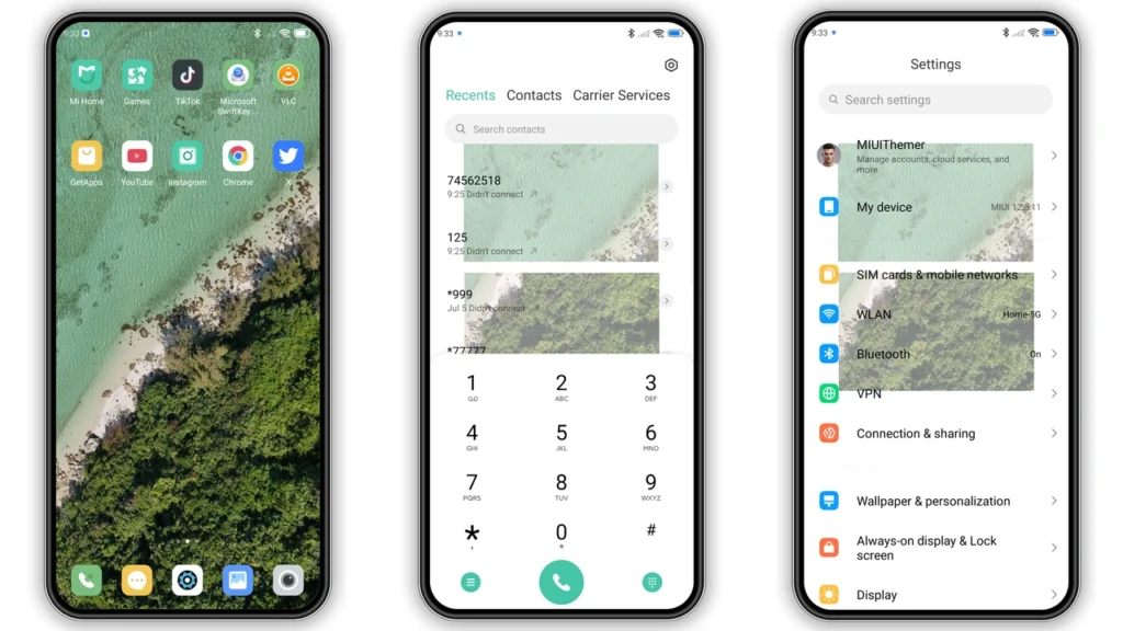 Green Sea MIUI Theme