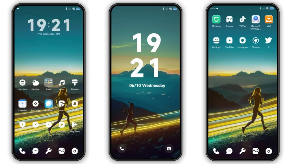 Running in the dark MIUI Theme