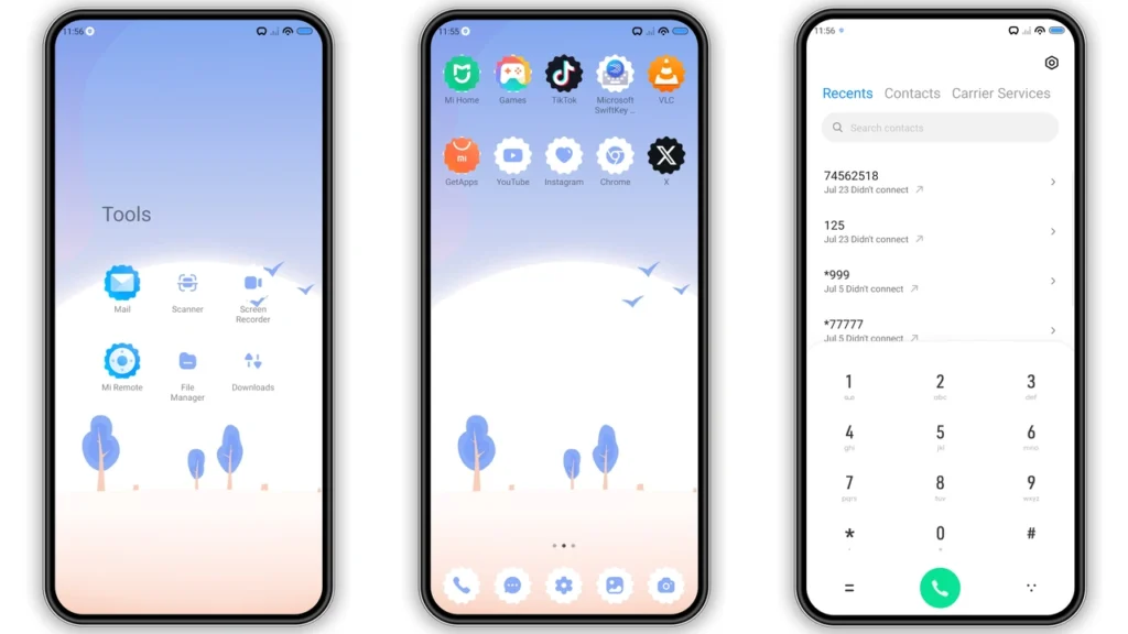 Pastel minimal MIUI Theme