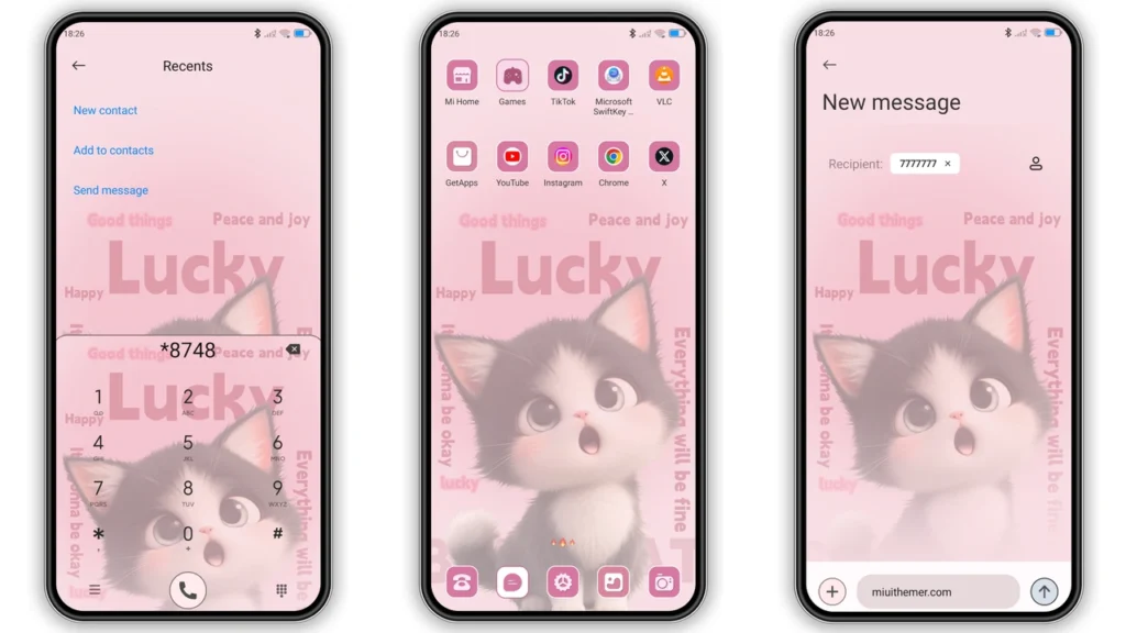 Pink Cat HyperOS Theme