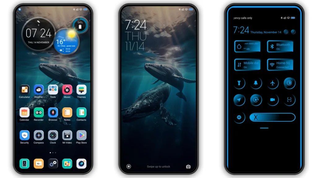 Blue Whale HyperOS Theme