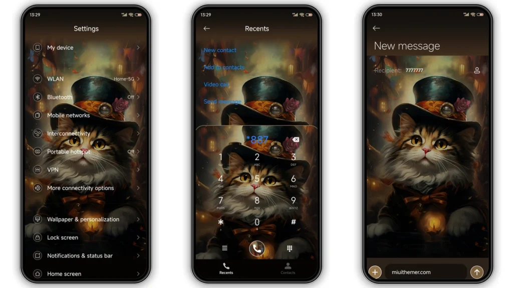 Gentleman Cat HyperOS Theme