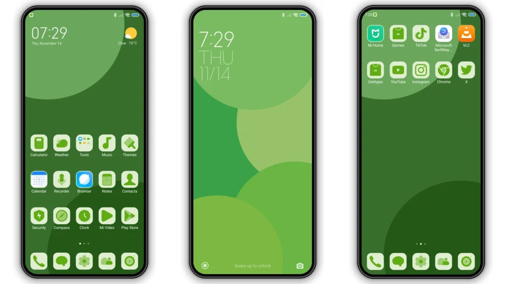 Green Blush HyperOS Theme