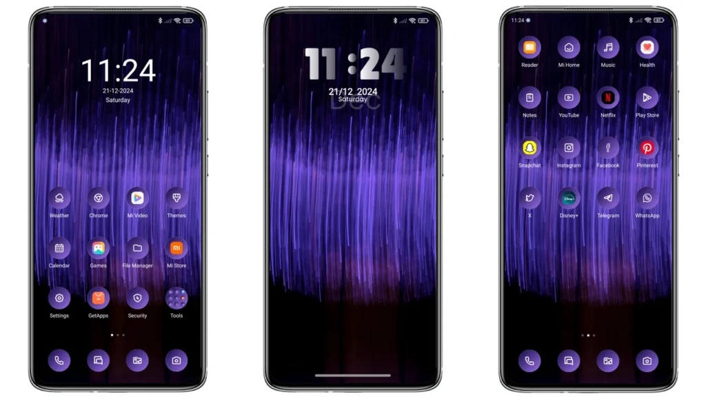 Dark Purple HyperOS Theme