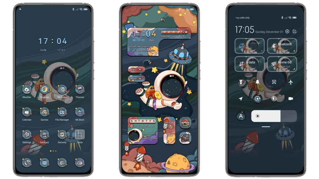 Trendy astronauts HyperOS Theme