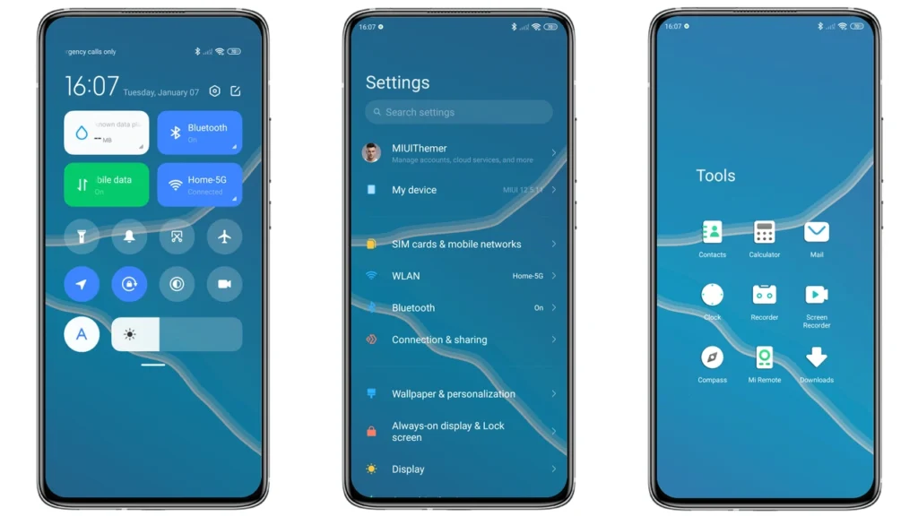 Light Blue Beach MIUI Theme