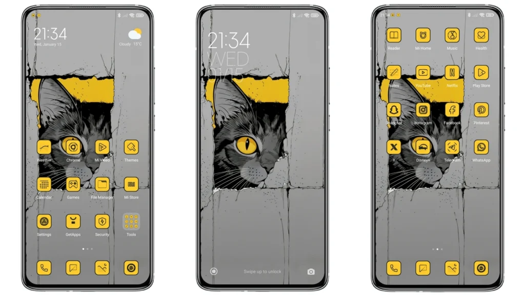 black cat HyperOS Theme