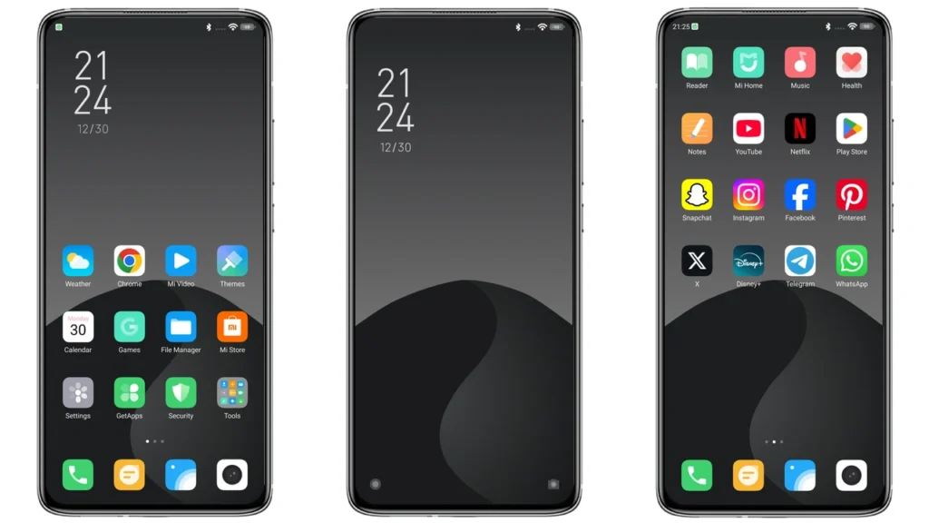 black pro MIUI Theme