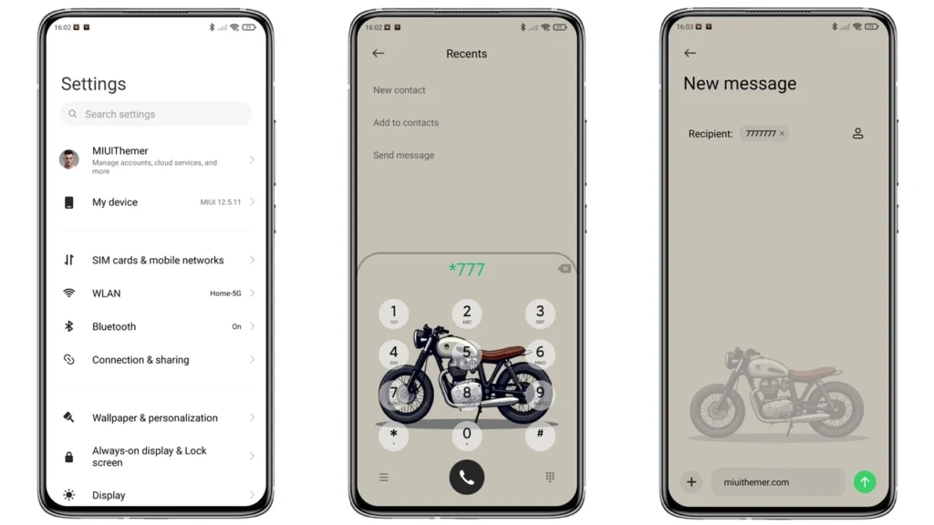 classic motorbike HyperOS Theme