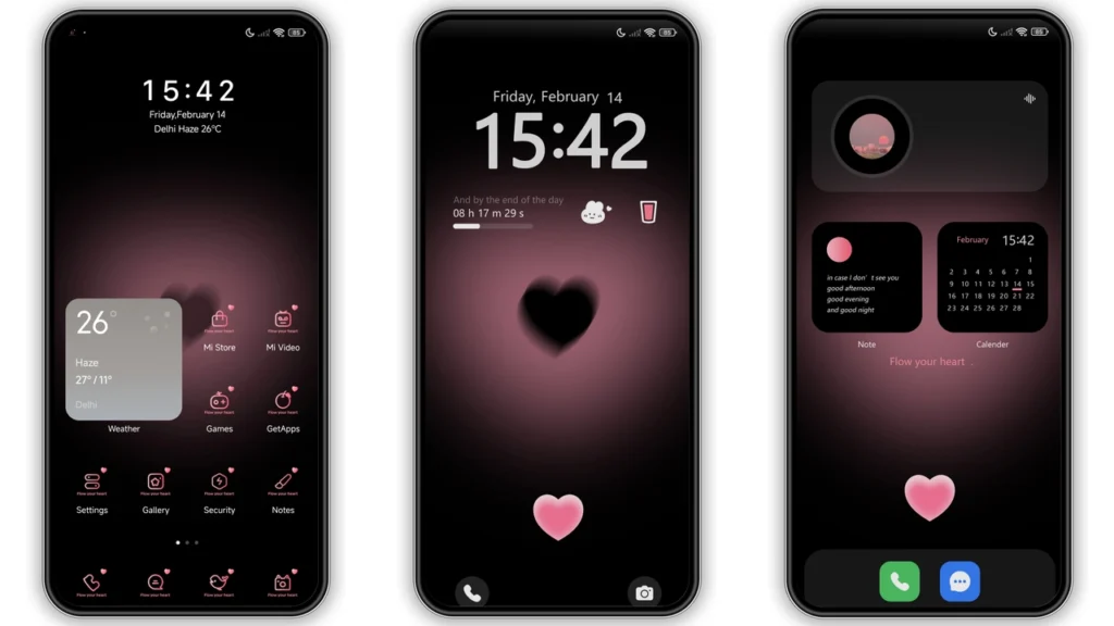 Black pink edition HyperOS Theme